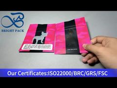 τσάντα φερμουάρ όρθιας θέσης κάνναβης με διαφανές παράθυρο