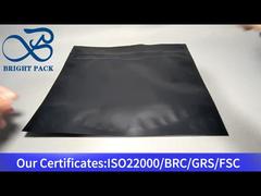 black matte child resistant pouches