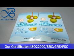 stand up zipper pouch for monk fruit sweetener