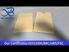 μικρή σφραγισμένη τσάντα kraft τριών πλευρών