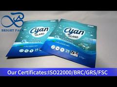 stand up τσάντα φερμουάρ για κάψουλες πλυντηρίου