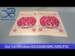 κίτρινη όρθια τσάντα φερμουάρ με διάφανο παράθυρο