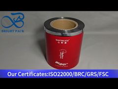 Ταινία ρολού αλουμινίου κόκκινου χρώματος κατάλληλη για τρόφιμα