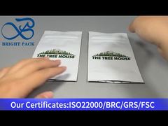 λευκή προσαρμοσμένη τσάντα με φερμουάρ, ανθεκτική στα παιδιά