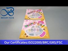 χρωματιστή πλαστική σακούλα με διαφανές παράθυρο για παιδικά παιχνίδια