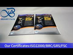 μαύρο αλουμινένιο φύλλο πλαστικό τσάντα με διαφανές παράθυρο