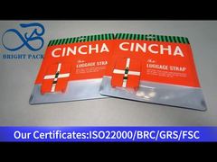 πορτοκαλί πλαστική τσάντα με ανοιχτό παράθυρο για ιμάντα αποσκευών