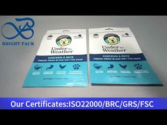 μπλε πλαστική σακούλα ziplock για τροφή σκύλων 170g