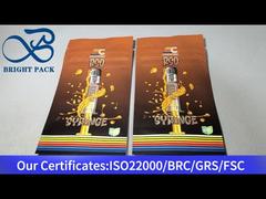 καφέ αλουμινίου-πλαστικής ανθεκτικής στα παιδιά τσάντα με φερμουάρ