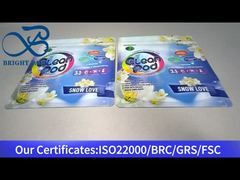 μπλε stand up επανασφραγιζόμενη πλαστική σακούλα για λοβό απορρυπαντικού πλυντηρίου