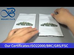 Λευκή όρθια θήκη με φερμουάρ για παιδιά