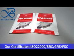 λευκή πλαστική σακούλα συσκευασίας με φερμουάρ για καθαριστικό μπάνιου απολυμαντικό 80 γρ