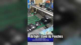 Θήκη φερμουάρ Stand Up B2B Χονδρική επανασφραγιζόμενη προσαρμοσμένη ασφάλεια τροφίμων Αεροστεγής