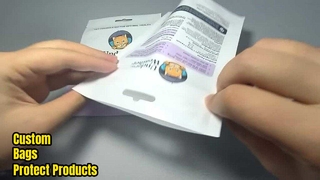 Εκτυπωμένες πλαστικές σακούλες συσκευασίας με φερμουάρ Χονδρική