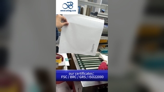 Φιλικές προς το περιβάλλον Προσαρμόσιμες Ημιδιαφανείς Χάρτινες Τσάντες Glassine για Συσκευασία Ενδυμάτων Υψηλής Ποιότητας