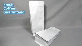 Επανασφραγιζόμενα σακουλάκια καφέ επίπεδης βάσης με βαλβίδα