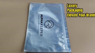 Πολυτελείς ματ πλαστικές τσάντες με φερμουάρ για επώνυμες συσκευασίες προϊόντων λιανικής & Premium