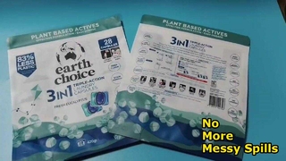 Σακούλες με φερμουάρ για κάψουλες πλυντηρίου με προστασία από διαρροές για οικιακές ανάγκες οικιακής αποθήκευσης