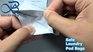 λευκές μικρές σακούλες ανθεκτικές στα παιδιά για απορρυπαντικό κάψουλας ρούχων