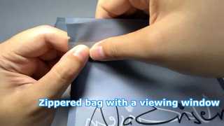 Τσάντα με φερμουάρ και παράθυρο θέασης