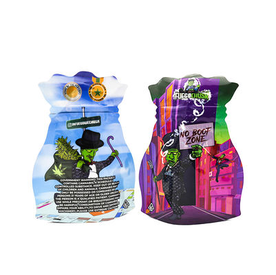 Προσαρμοσμένη σχεδίαση Mylar τσάντα 3,5g κενό για ασφαλή συσκευασία ζιζανίων