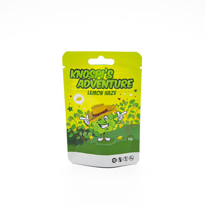 Προσαρμοσμένη εκτύπωση Φόλιου Λαμιναρισμένο Ανεμπόδιστο Παιδί Ziplock πλαστική σακούλα Καπνό συσκευασία τσάντα μπισκότο σακούλες Mylar