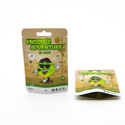 Προσαρμοσμένες απρόσμενες από παιδιά άοσμες τσάντες Zip Mylar για αποθήκευση καπνού / τσιγάρων