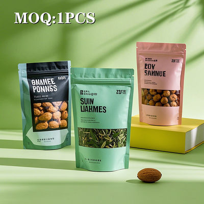 Τροφίμων βαθμό Mylar σακούλες Stand Up τσάντα με φερμουάρ Top υγρασία Ασφάλεια αλουμινίου φύλλο συσκευασία τροφίμων