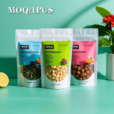 Τροφική συσκευασία χονδρικής πώλησης Ziplock Αδιάβροχο 3.5g Stand Up Pouch Custom Printed Mylar Bags