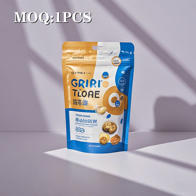 Προσαρμοσμένο OEM ODM Stand Up Pouch Mylar σακούλες για 100g φρούτα σκόνη με διαφανή παράθυρο