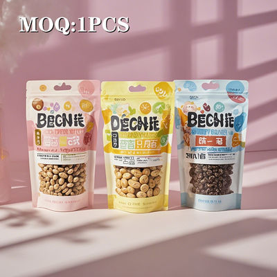 Ανθεκτικό κλείσιμο φιαλίδας αλουμινίου φιαλίδας Stand up pouch με τρύπα για σνακ και τρόφιμα