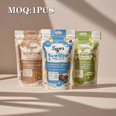 Υπερ-χαμηλή MOQ 1 κομμάτι Γρήγορη παράδοση Προσαρμοσμένη ψηφιακή εκτύπωση Χονδρική τιμή Τροφική συσκευασία σακούλα σακούλα Mylar