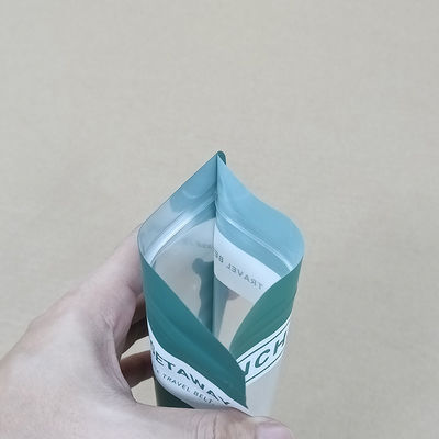 Προσαρμοσμένη εκτύπωση αυτοσφραγιστική πλευρική γκάσετ επίπεδη κάτω τσάντα με φερμουάρ για φασόλια, ορό γάλακτος, γάλα σε σκόνη τρόφιμα Mylar σακούλα