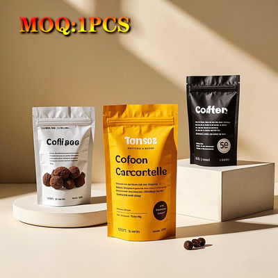 Προσαρμοσμένο τυπωμένο γυαλιστερό πλάκα πρόσωπο οσμή απόδειξη επανακλειδώσιμο φερμουάρ 3 πλευρικές σφραγίδες επίπεδη τσάντα Mylar