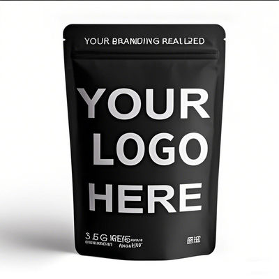 Προσαρμοσμένη εκτύπωση Matte Stand Up Ziplock Mylar σακούλες επανακλειδώσιμες αρωματικές σακούλες συσκευασίας τροφίμων