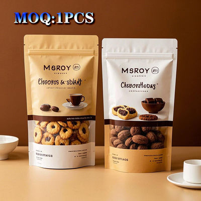 Υπακούει στο FDA Mylar Stand-Up Packaging Zip-Lock Closure HD Custom Printing & Micro-Portion 1/8oz χωρητικότητα για δείγματα γκουρμέ τροφίμων