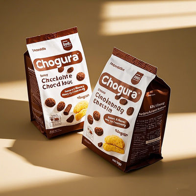 Εμπορικό εμπόρευμα BOPET Stand-up pouches χύδης συσκευασία καφέ με παιδική ανθεκτική φερμουάρ