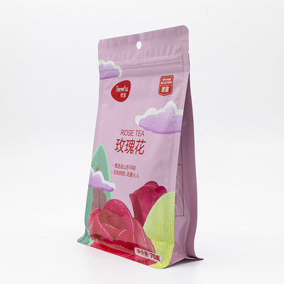 Πιστοποιημένη από την FDA Στενή τσάντα επίπεδης βάθους διαρροή-απορρόφητο σχεδιασμό & υψηλή εμπόδιο υλικό Custom Logo μέγεθος εκτύπωση χύδης έκπτωση παραγγελίας για καφέ / σνακ / καρύδια