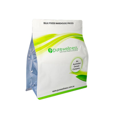 Προσαρμοσμένες Τυπωμένες 8 πλευρικές τσάντες Περιβαλλοντικά φιλικές, αδιάβροχες συσκευασίες για τροφικές και βιομηχανικές χρήσεις.