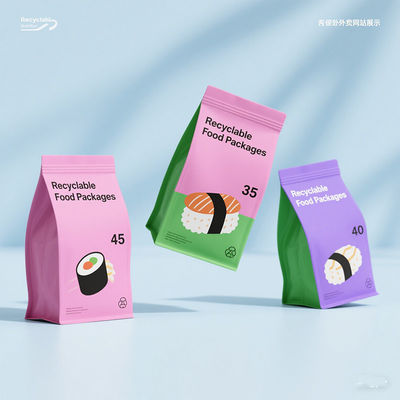 Χονδρική 8-πλευρική τσάντα με φερμουάρ για συσκευασία καφέ, τσαγιού και τροφίμων