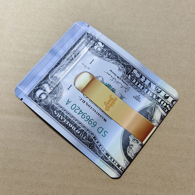 Προσαρμοσμένες τσάντες για παιδιά με εκτύπωση δολαρίων Astm ISO-πιστοποιημένες και ανακυκλώσιμες Pet / al / pe Laminates