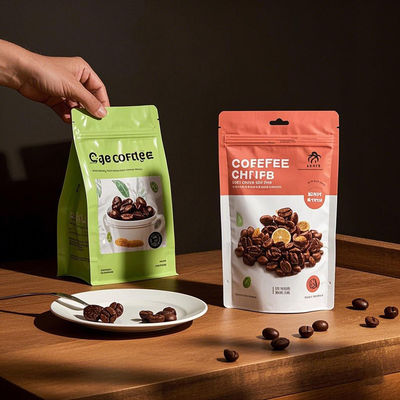 Μέρος παράθυρο Ματ τσάντα Προσαρμόσιμη stand-up σχεδιασμός υγρασία-αποστασία για καφέ μπαχαρικά & χύδην τρόφιμα