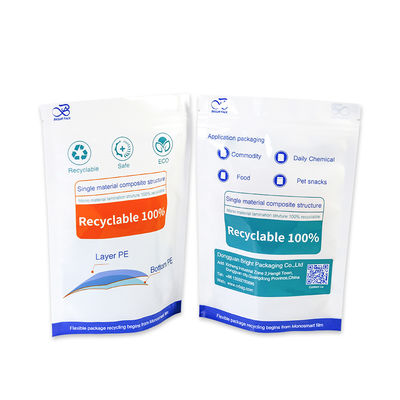 Περιβαλλοντικά φιλικές σακούλες ανακύκλωσης πλαστικές ανθεκτικές ανακυκλώσιμες τσάντες PE/PE σακούλα