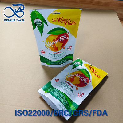 Κρεμαστική συσκευασία με τρύπα για φέτες μάνγκο - Τριμερή σφραγίδα, φραγμός υγρασίας και καθαρό παράθυρο