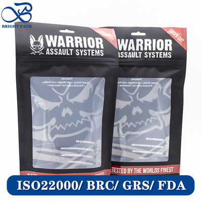 Αδιάβροχες σακούλες Mylar Stand Up Pouches για συσκευασία ρούχων με διαφανή παράθυρα Χονδρική.