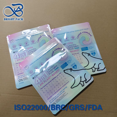 Προσαρμοσμένη τσάντα πλυντηρίου 4 σε 1 ανακυκλώσιμη με εκτύπωση 10 χρωμάτων gravure