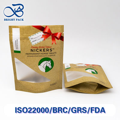 Αντιδιατρητικά Όρθια Σακουλάκια με Υψηλό Φράγμα Οξυγόνου και Διαφανές Παράθυρο για Συσκευασία Τροφών για Ζώα σε Μαζικές Παραγγελίες με Εκπτώσεις.