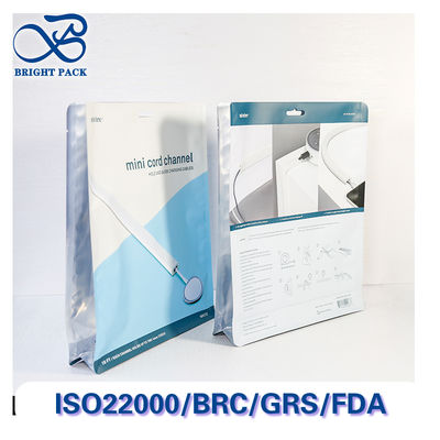 Παχιά Οκτάπλευρα Σφραγισμένα Σακουλάκια για Συσκευασία Ηλεκτρονικών Αξεσουάρ με Διαφανή Παράθυρα και Φερμουάρ Σφράγισης για Προστασία από τη Σκόνη.