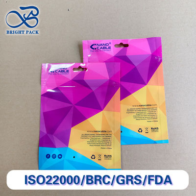 Διαφανείς Σφραγισμένες Σακούλες Παραθύρου Προσαρμοσμένης Εκτύπωσης Μαζικές Εκπτώσεις για Συσκευασία Ηλεκτρονικών Αξεσουάρ.