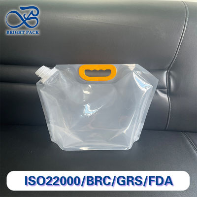 Πυκνωμένες διαφανείς σακούλες με ενισχυμένες λαβές 1L/1.5L/2.5L/5L/10L τσάντα νουζέλας για χύδην σπόρους και υγρή συσκευασία.